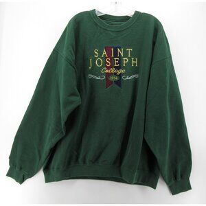 VINTAGE Saint Joseph College Sweatshirt XXL JanSport SJC Pullover 90s